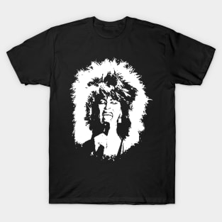 Tina Turner Black White Portrait T-Shirt